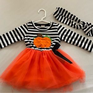 Pumpkin Toddler Dress 12-18 Months